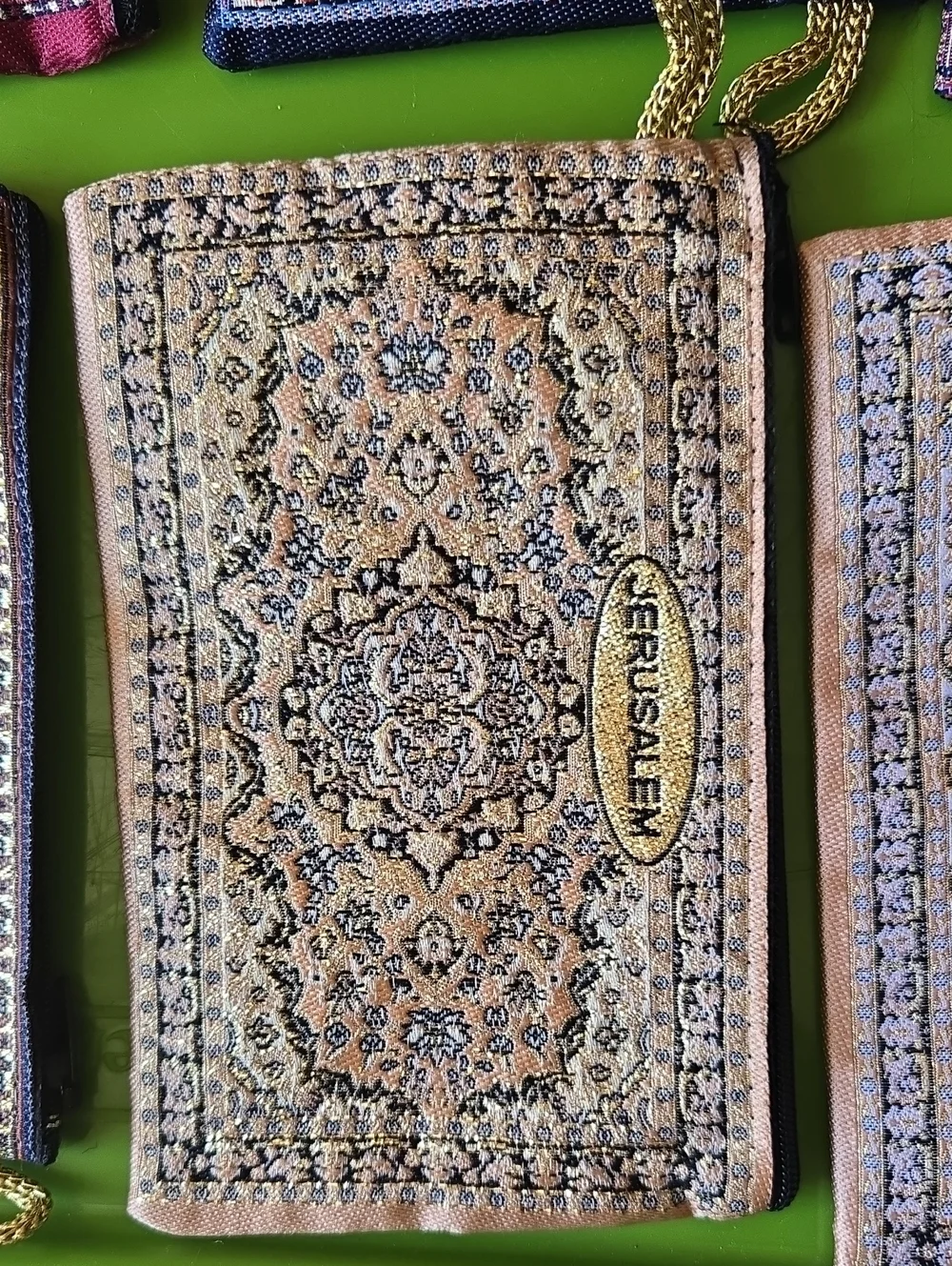 7 Embroidered Persian-Style Zip Wristlet Wallet - Multicolor